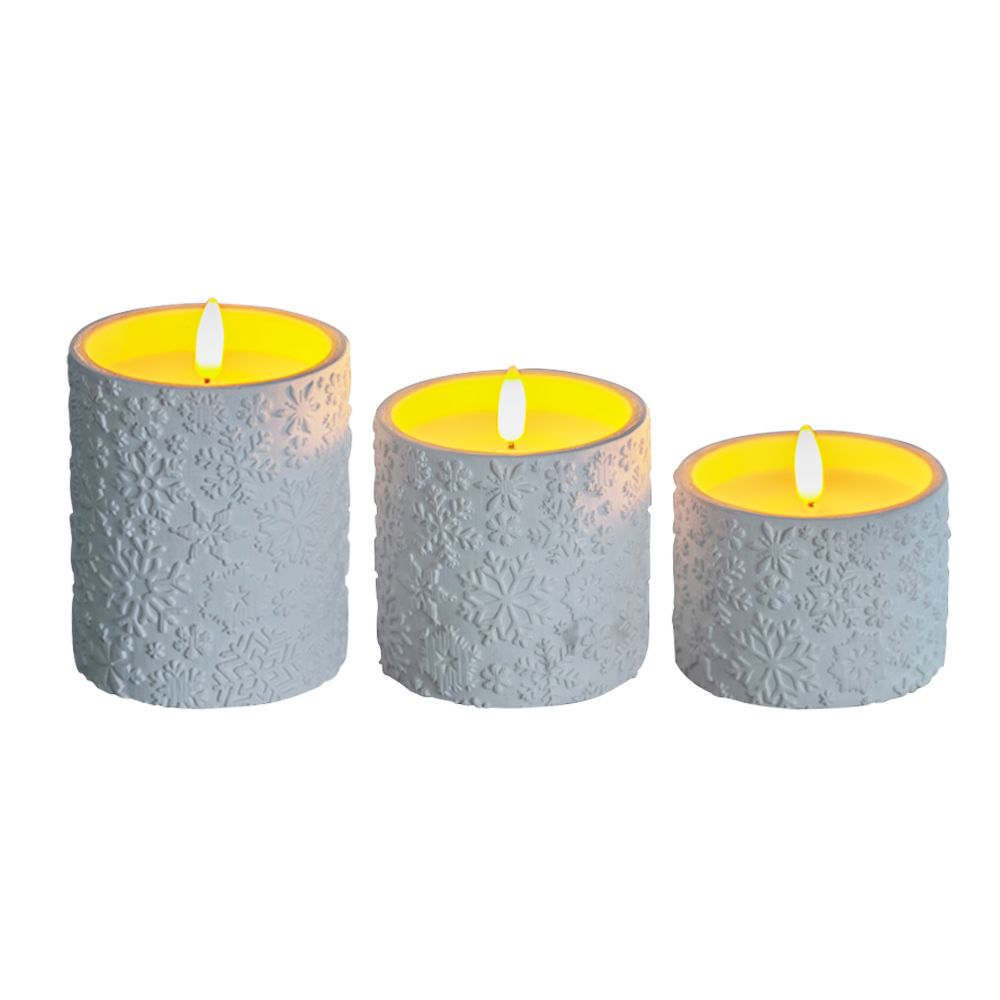 Cougie de ciment électronique sans flamme en 3D LED en 3D
