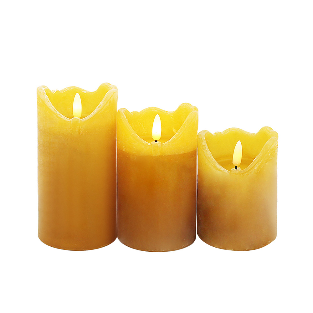 Bougie LED à feuilles d'érable