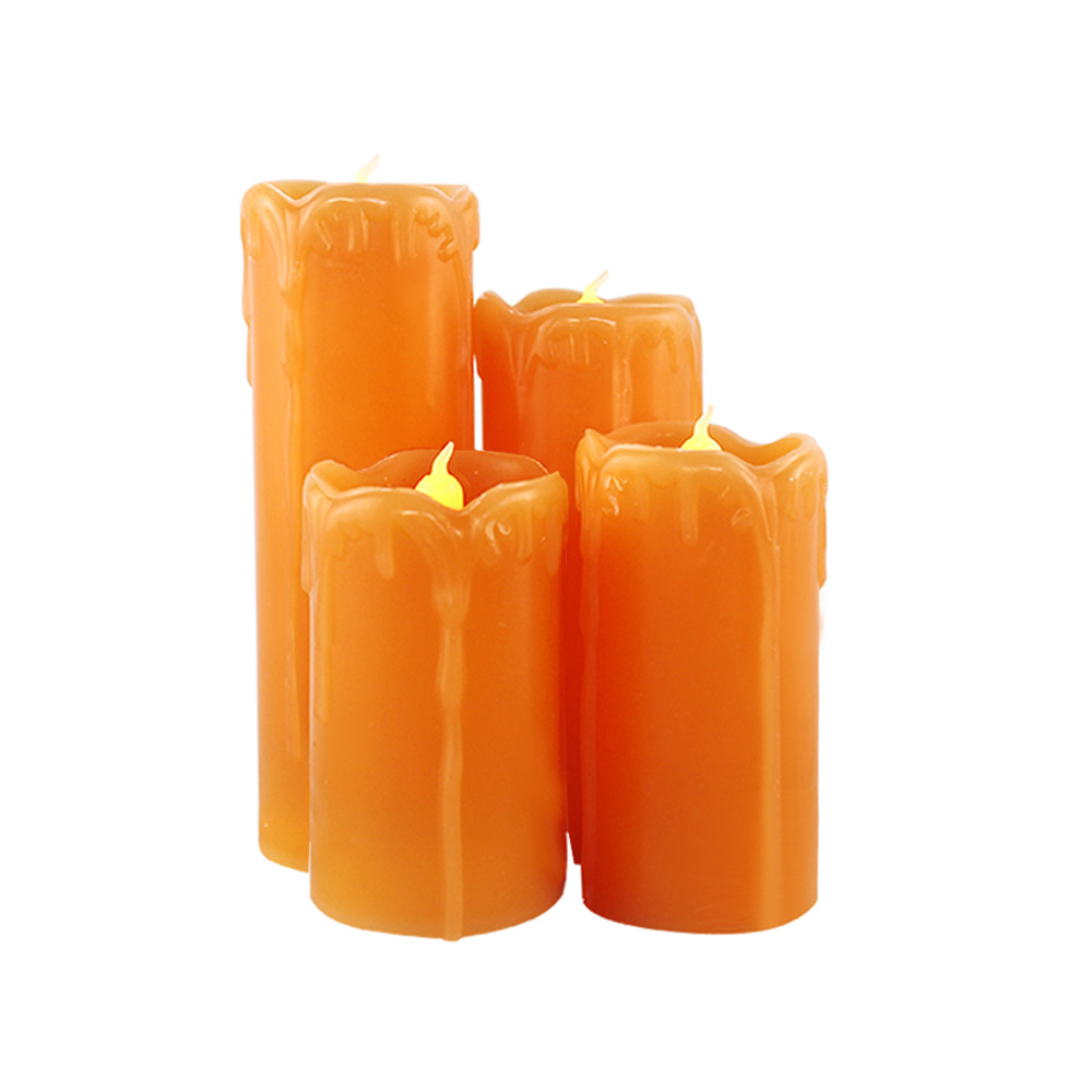 Bougie cylindrique à LED sans flamme