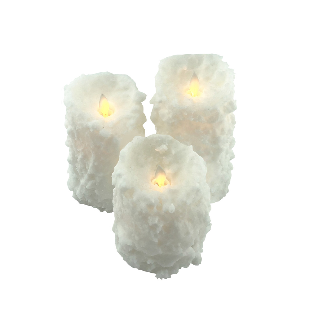 Bougies de pilier LED en forme de gâteau
